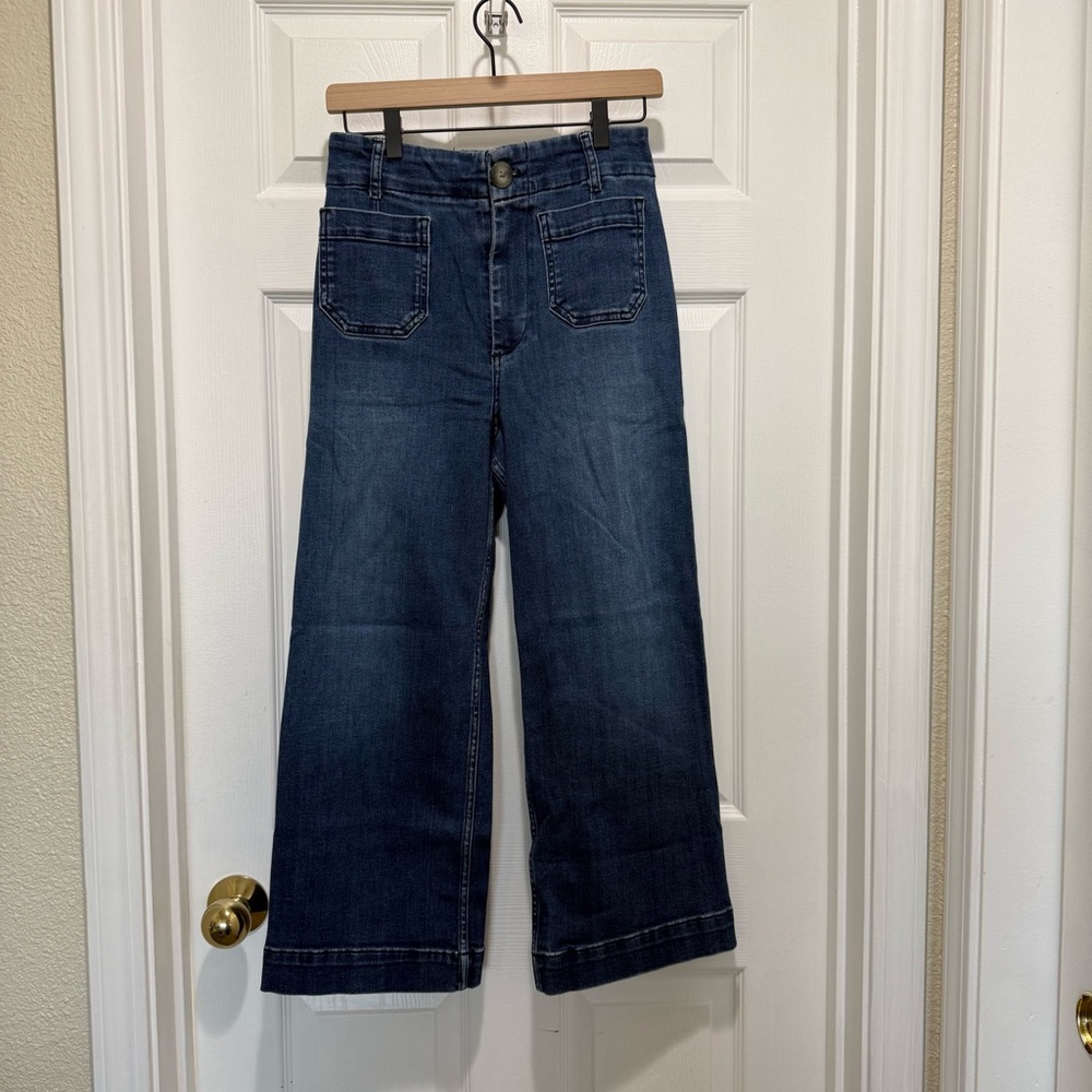 Pilcro Dark Blue Flare Jeans
